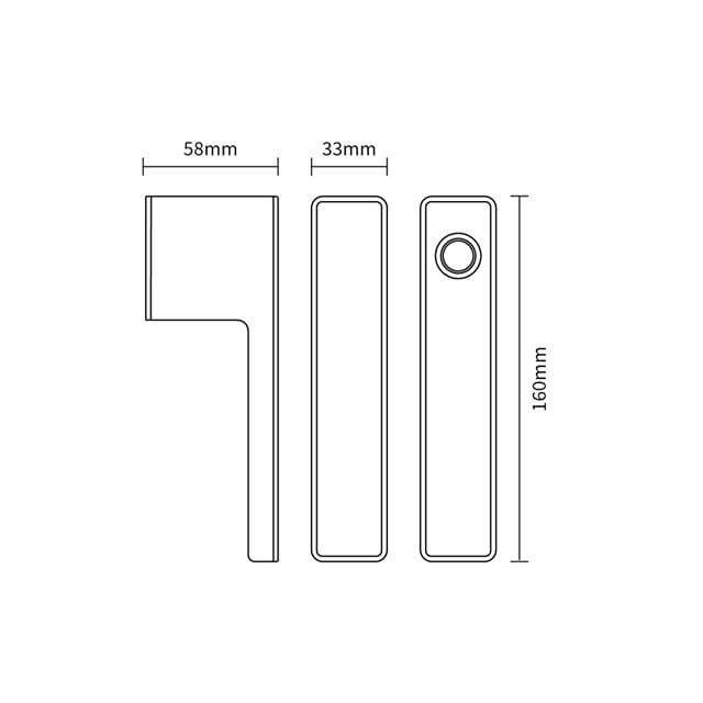 OFFICE 01 Door lock Fingerprint Smart Lock With Handle