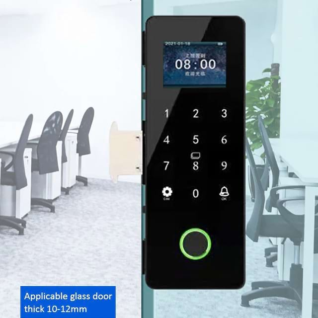 QW-Z200 Office Biometric Glass Door Lock With Fingerprint