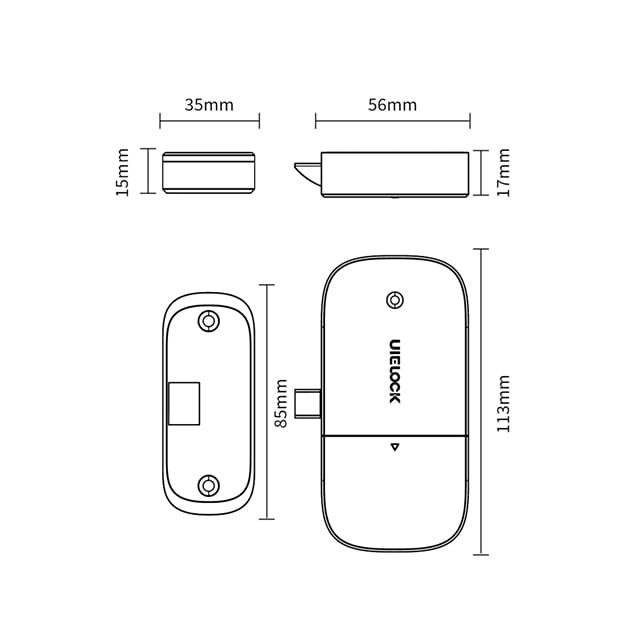 R0 Cabinet Double Digital Smart Lock bluetooth