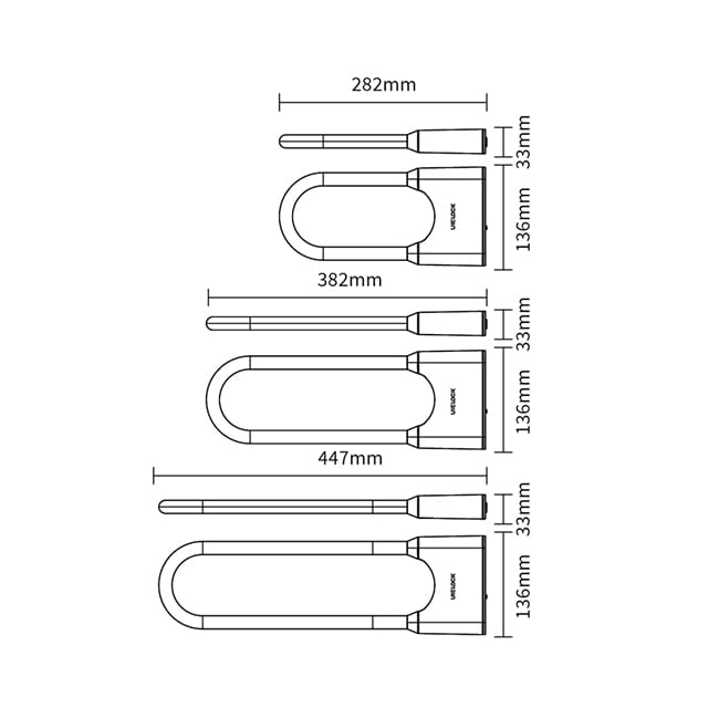 U2 Motorcycle Small Fingerprint U Lock