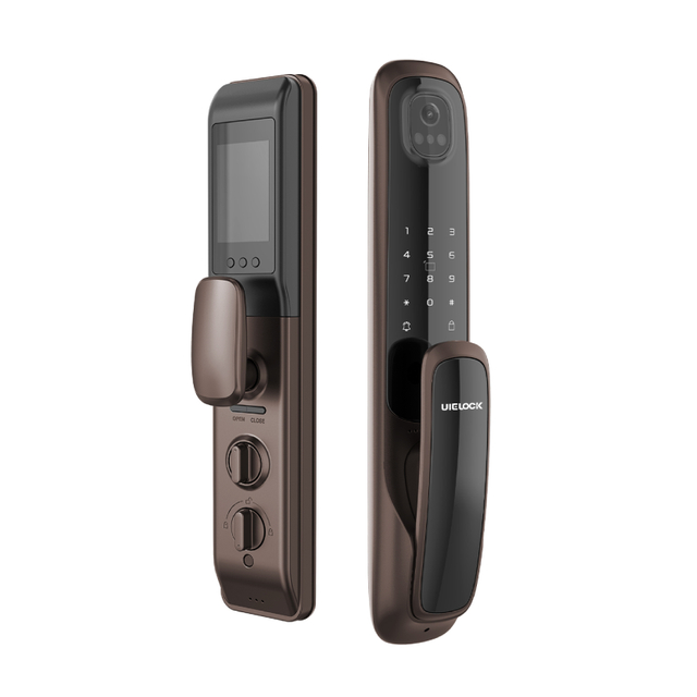 QB20 facial recognition and fingerprint door lock with camera