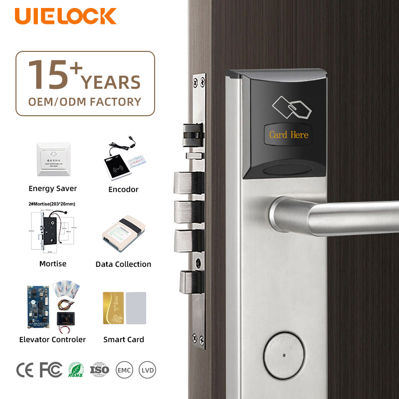  QW-LC118-S1 Hotel Door Lock Work with YK03 Hotel Lock System 