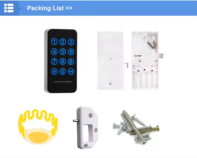 QW-EM118M Rfid card passwod Digital Sauna Spa Gym Cabinet Smart Locks 