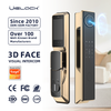 Q61 3D Face Recognition Palm Vein Visual Intercom Smart Door Lock
