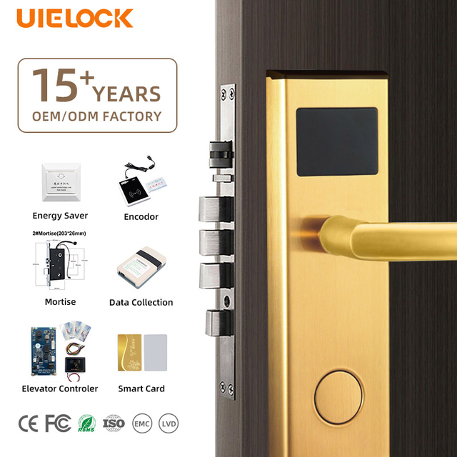  QW-LC118-S Hotel Door Lock Work with YK03 Hotel Lock System 