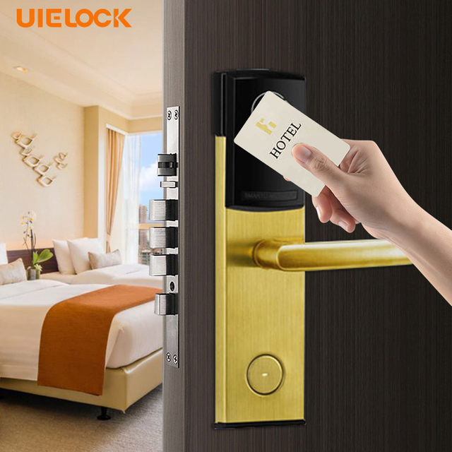  QW-LC118-S3 Hotel Door Lock Work with YK03 Hotel Lock System 