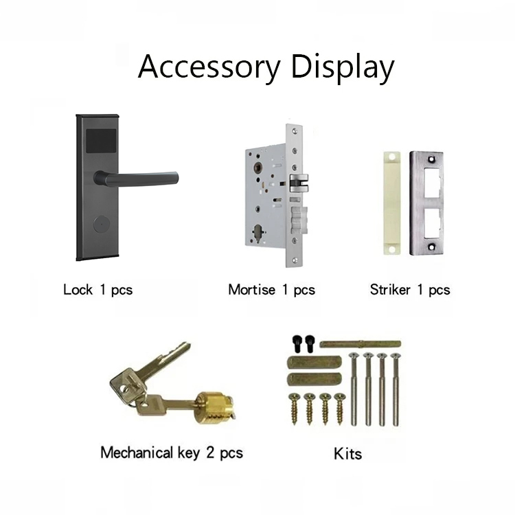  QW-LC118-S Hotel Door Lock Work with YK03 Hotel Lock System 