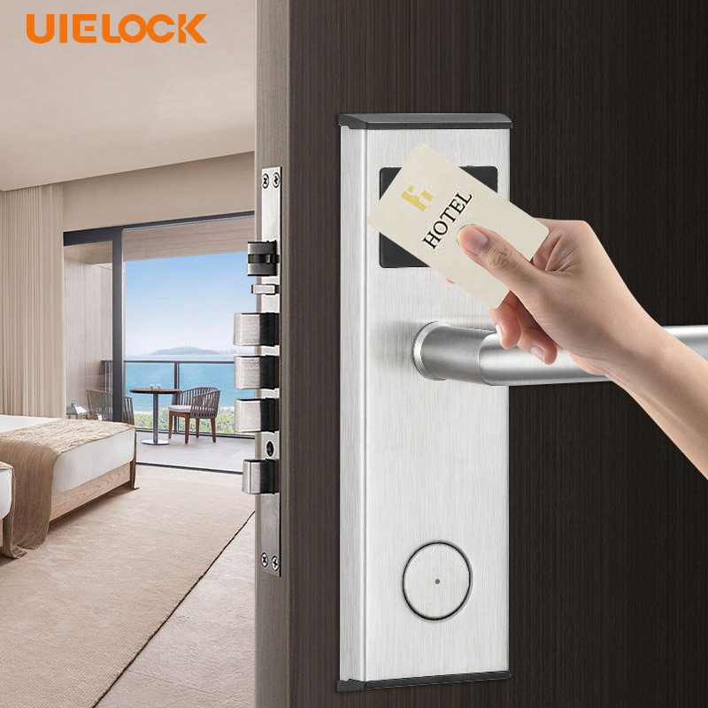  QW-LC118-S Hotel Door Lock Work with YK03 Hotel Lock System 