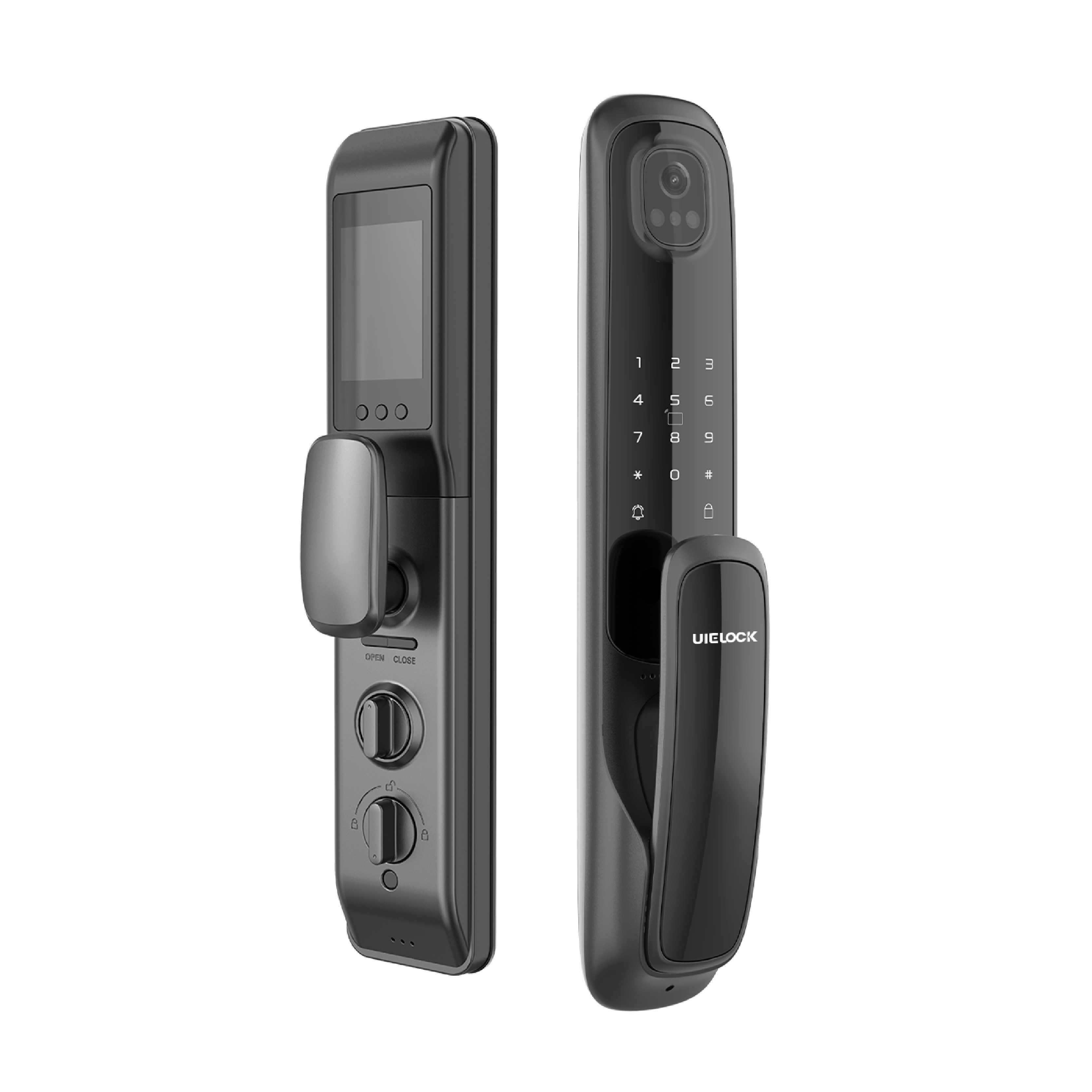 QB20 facial recognition and fingerprint door lock with camera