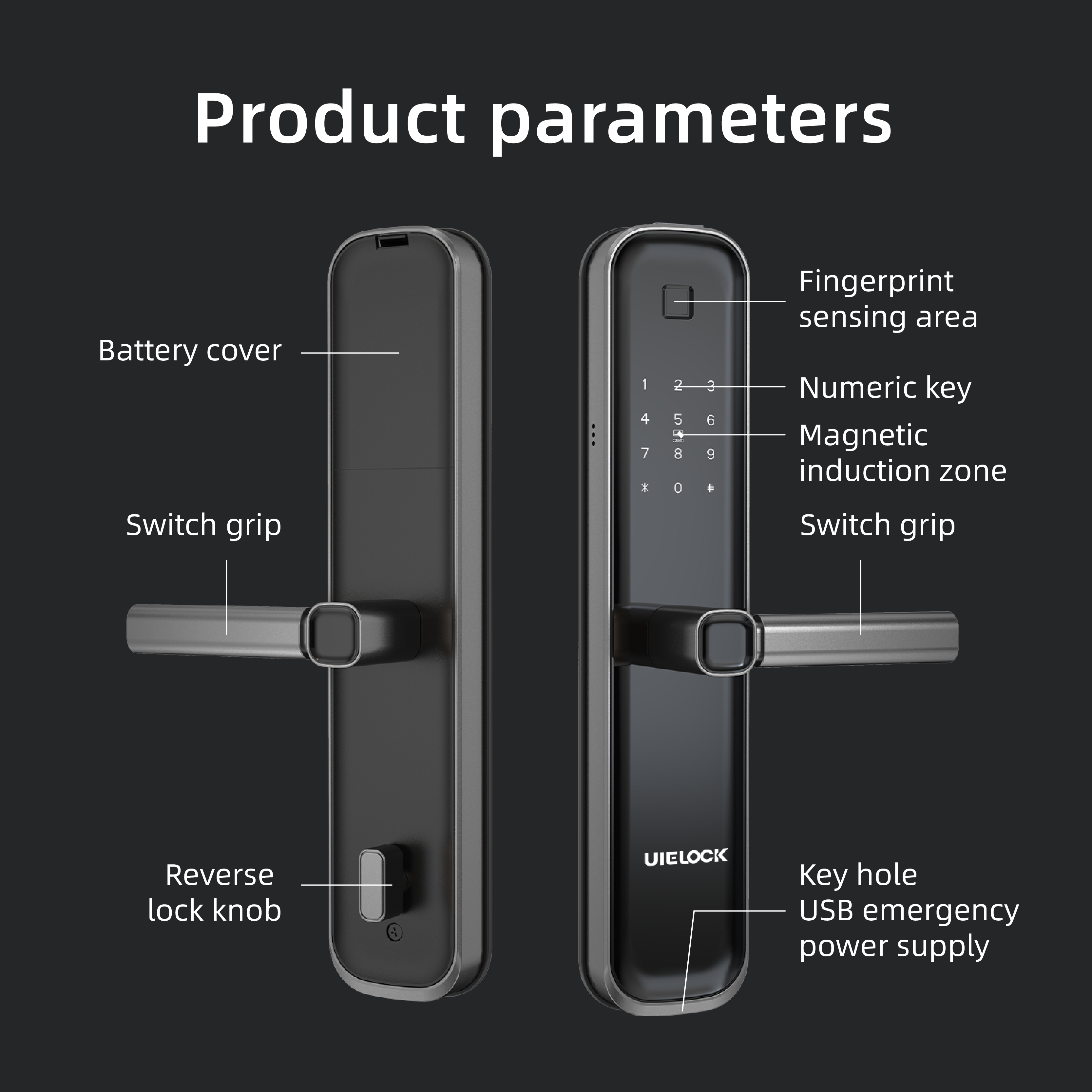 M01 Smart door Lock With Handle