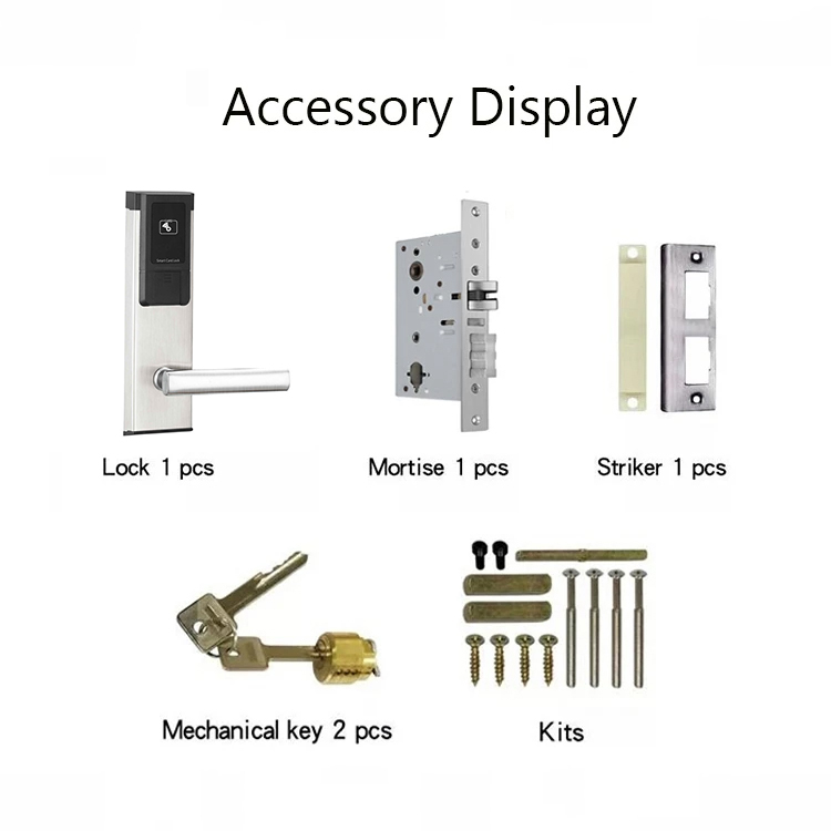  QW-LC118E-S6 Hotel Door Lock Work with YK03 Hotel Lock System 