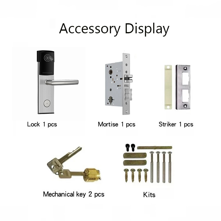  QW-LC118-S3 Hotel Door Lock Work with YK03 Hotel Lock System 
