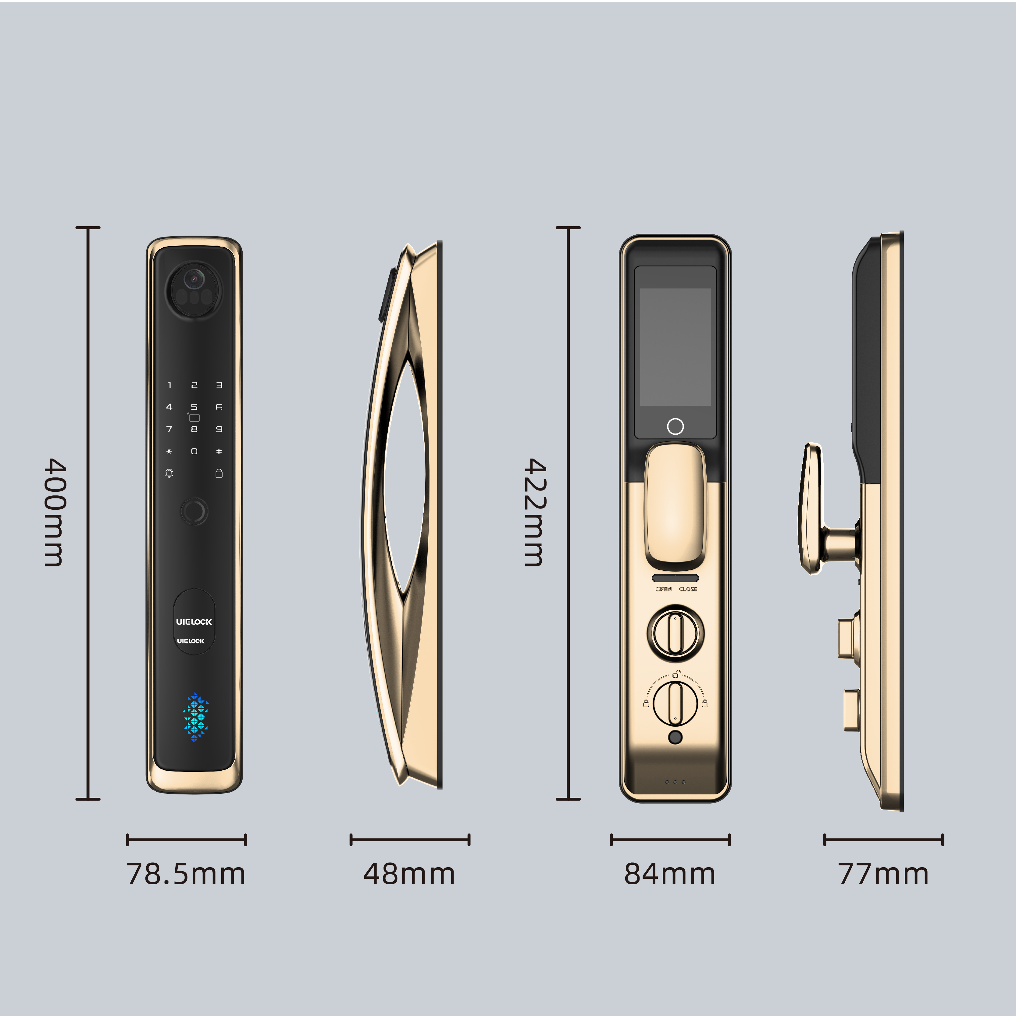 QA60 Front Door App Smart Lock With Fingerprint