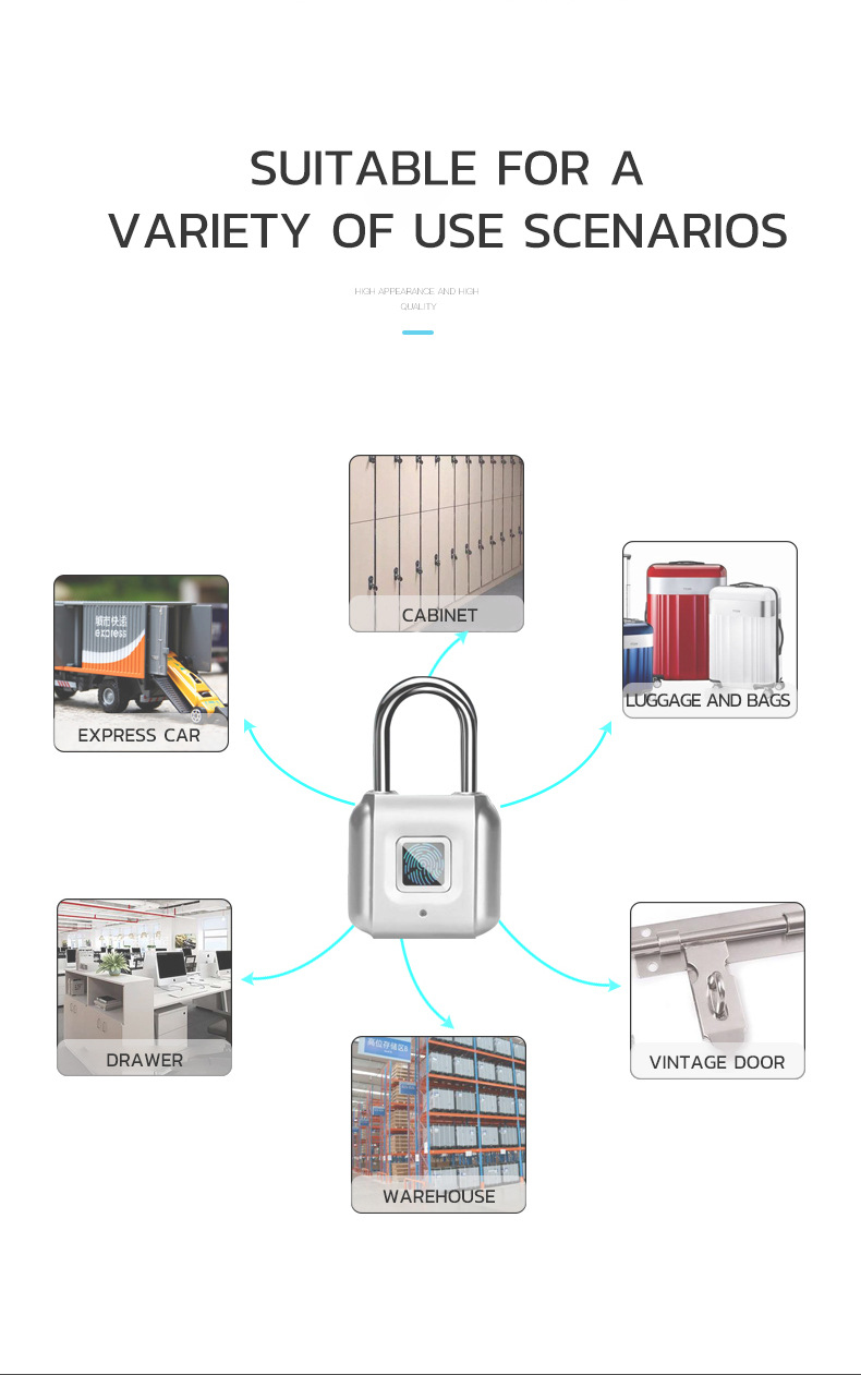 G-505 Smart Fingerprint Padlock