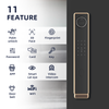 Q61 3D Face Recognition Palm Vein Visual Intercom Smart Door Lock